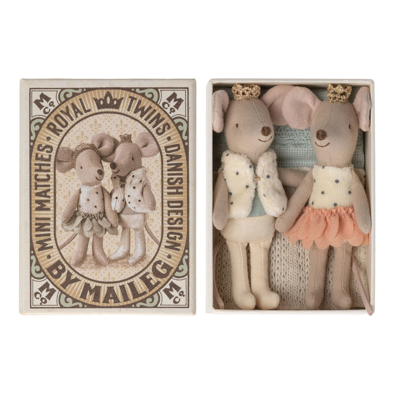 Maileg Royal Twins Mice - Little Sister and Brother in Box