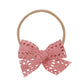 Lou Lou and Company Lace Bow Headband - Berry Crochet