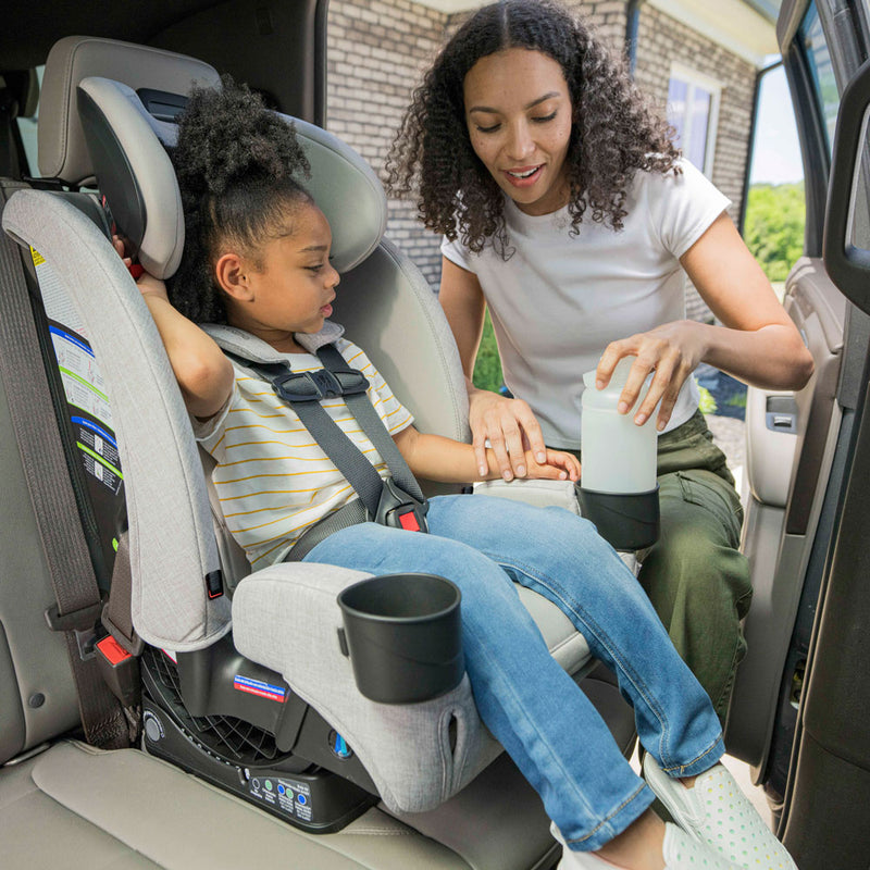 Child rides forward facing in Britax One4Life Slim ClickTight All-In-One Car Seat - Parchment