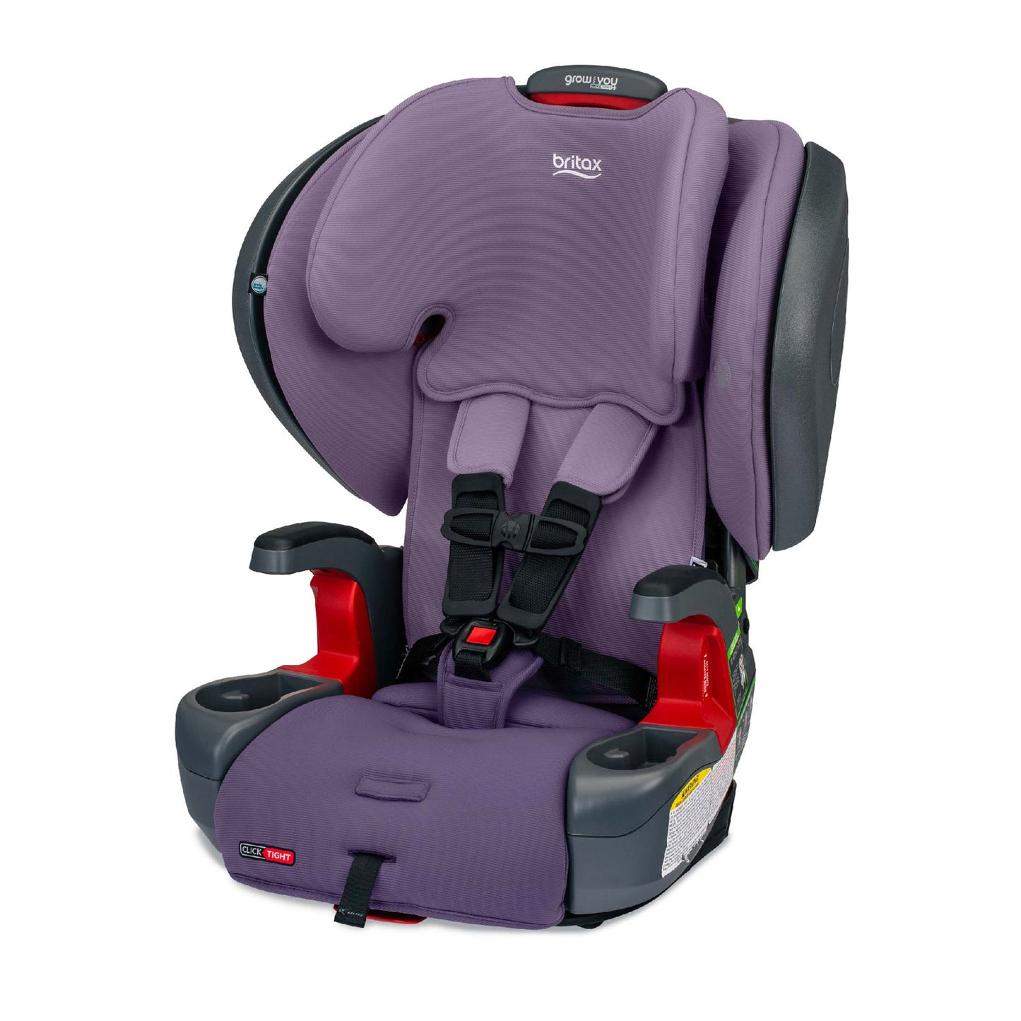 Britax Grow With You ClickTight Plus Harness-2-Booster Seat - Purple Ombre Safewash