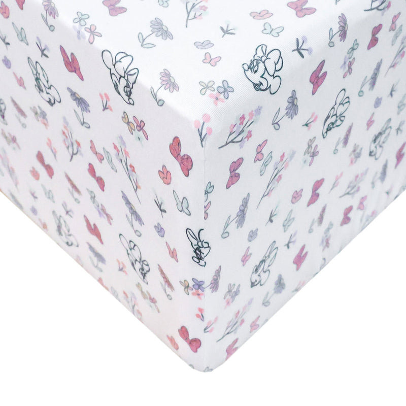 Copper Pearl Premium Crib Sheet - Minnie Mouse's Bowquet