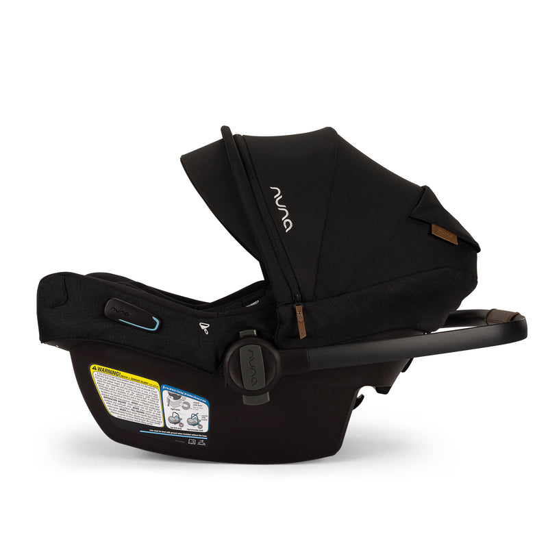 Nuna DEMI Next Stroller and PIPA Aire RX Car Seat Travel System - Caviar