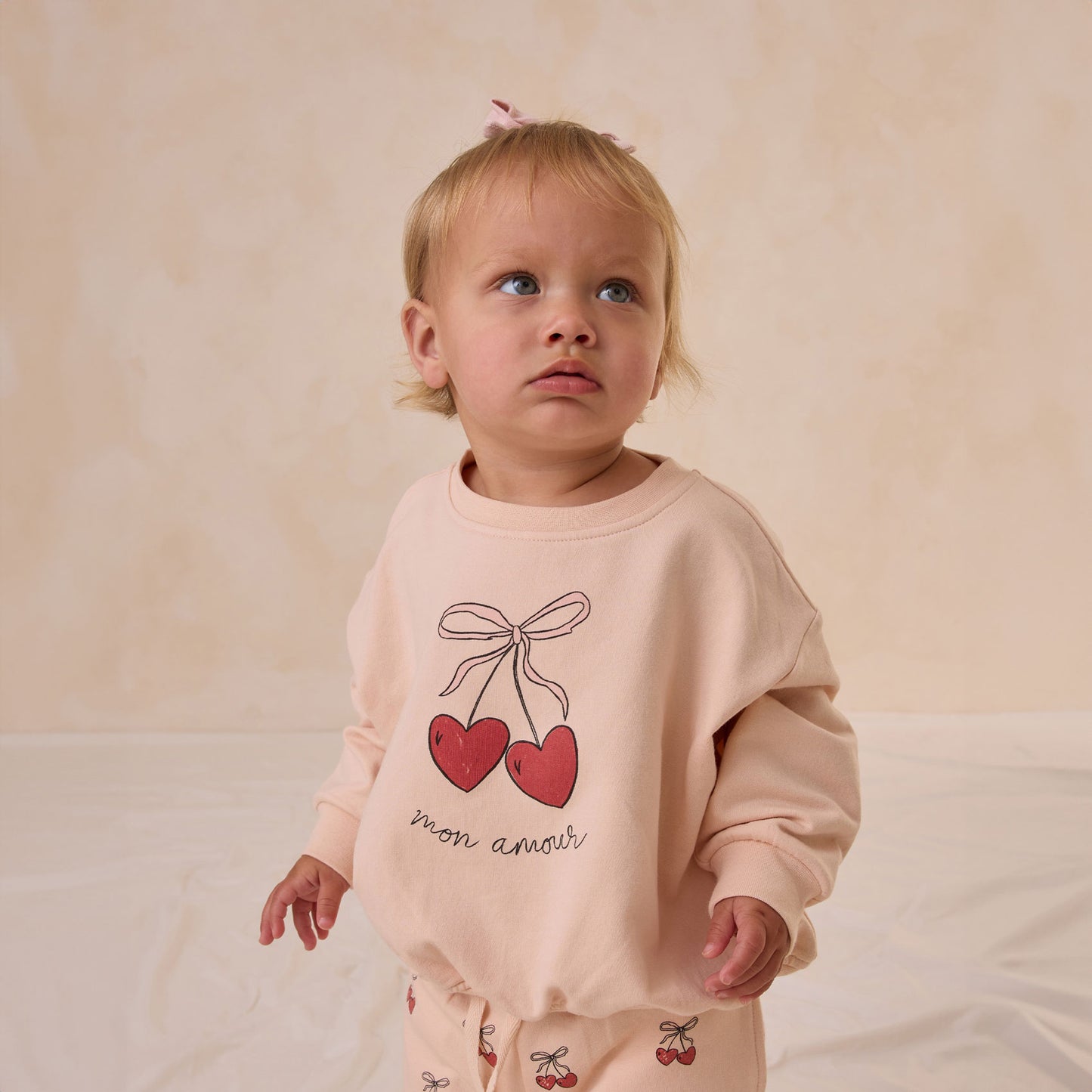 Quincy Mae Relaxed Fleece Sweatshirt - Mon Amour - Antique