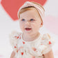 Quincy Mae Flutter Dress - Heart Balloons - Ivory