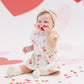 Quincy Mae Flutter Dress - Heart Balloons - Ivory