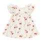 Quincy Mae Flutter Dress - Heart Balloons - Ivory