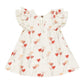 Quincy Mae Flutter Dress - Heart Balloons - Ivory