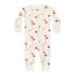 Quincy Mae Zip Long Sleeve Sleeper - Heart Balloons - Ivory