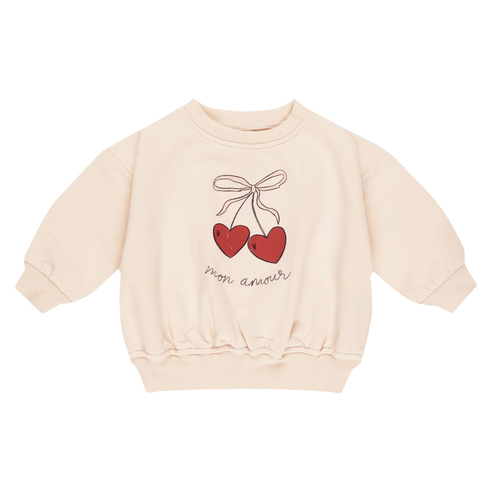 Quincy Mae Relaxed Fleece Sweatshirt - Mon Amour - Antique