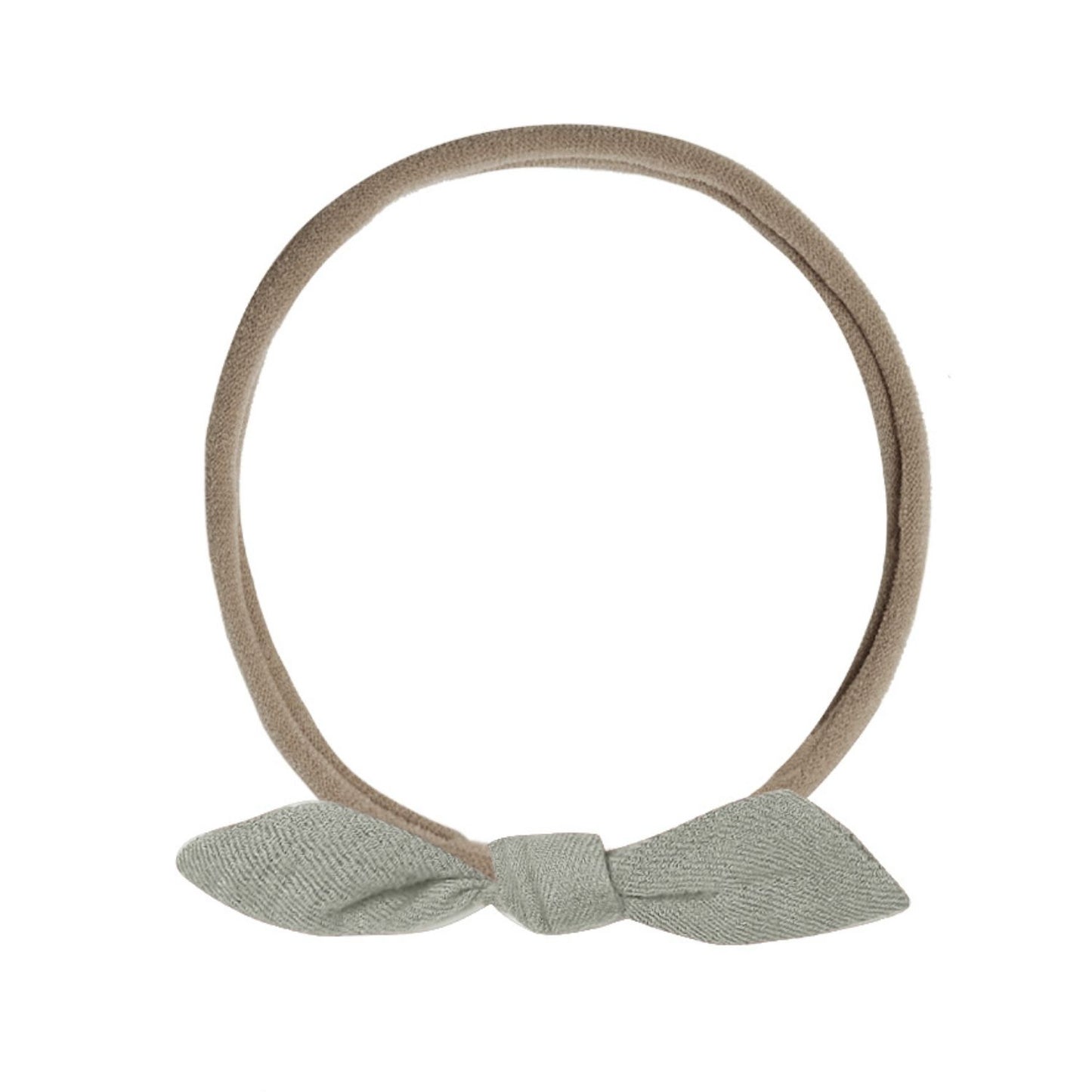 Quincy Mae Little Knot Headband - Basil - Beige