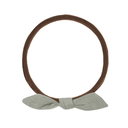 Quincy Mae Little Knot Headband - Basil - Brown