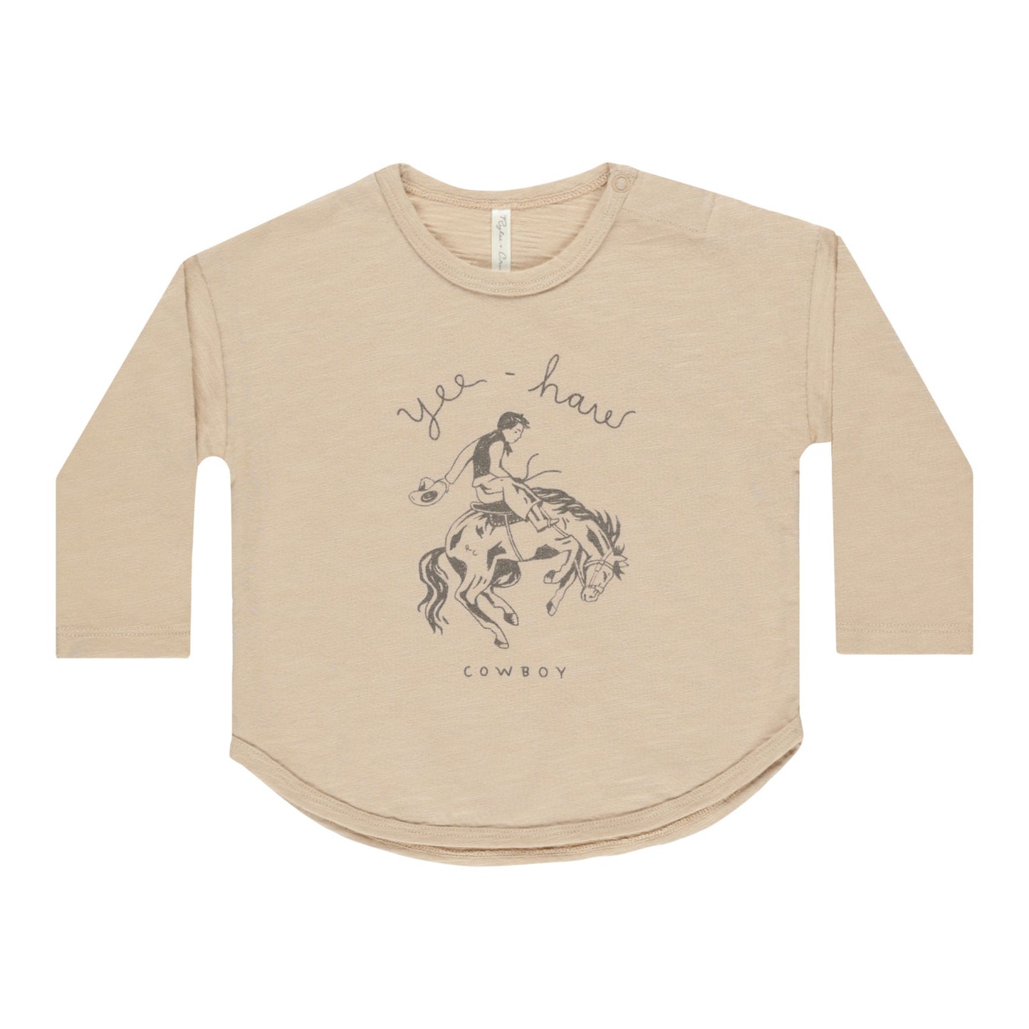 Rylee and Cru Long Sleeve Tee - Yee-Haw - Sand