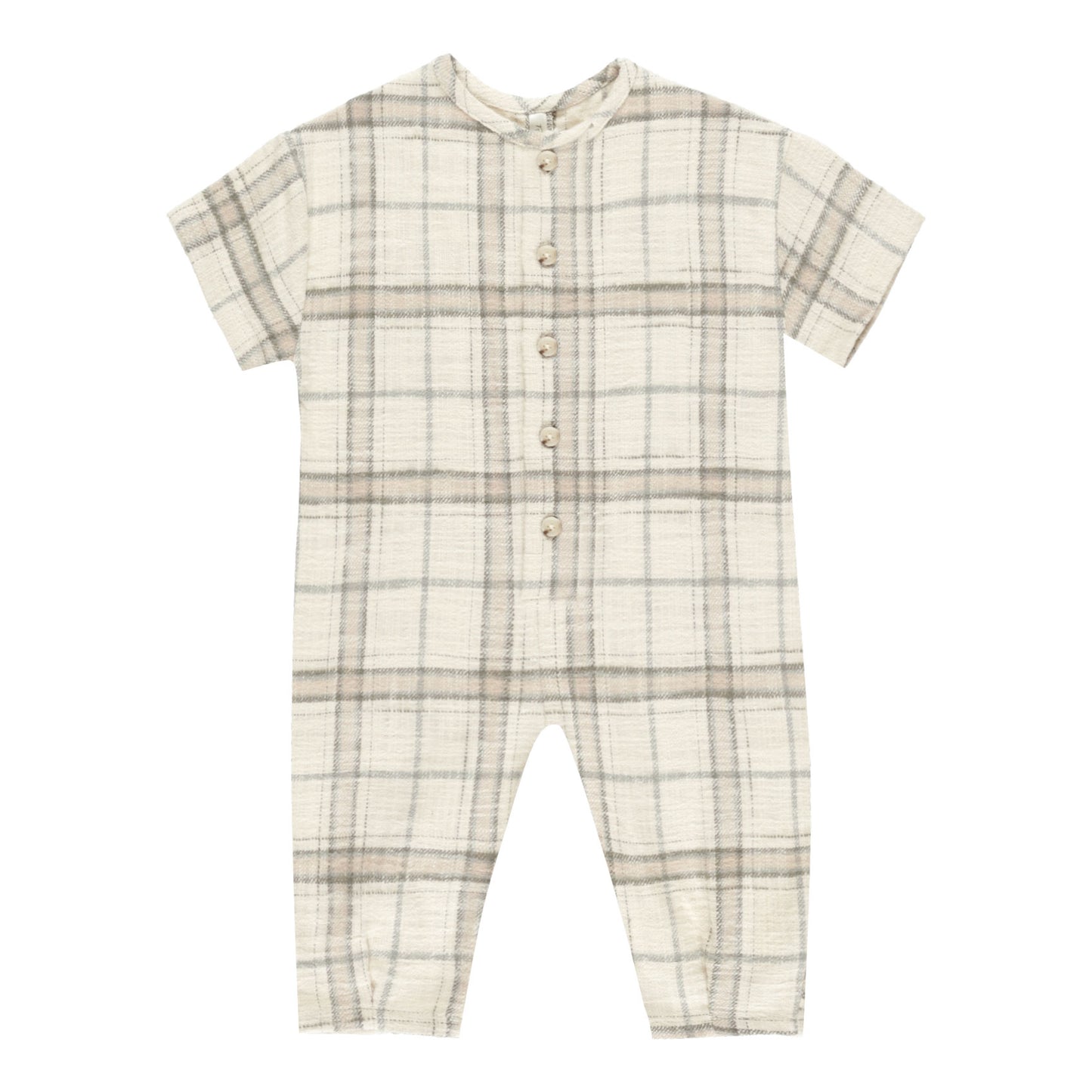 Rylee and Cru Hayes Jumpsuit - Rustic Plaid - Stone