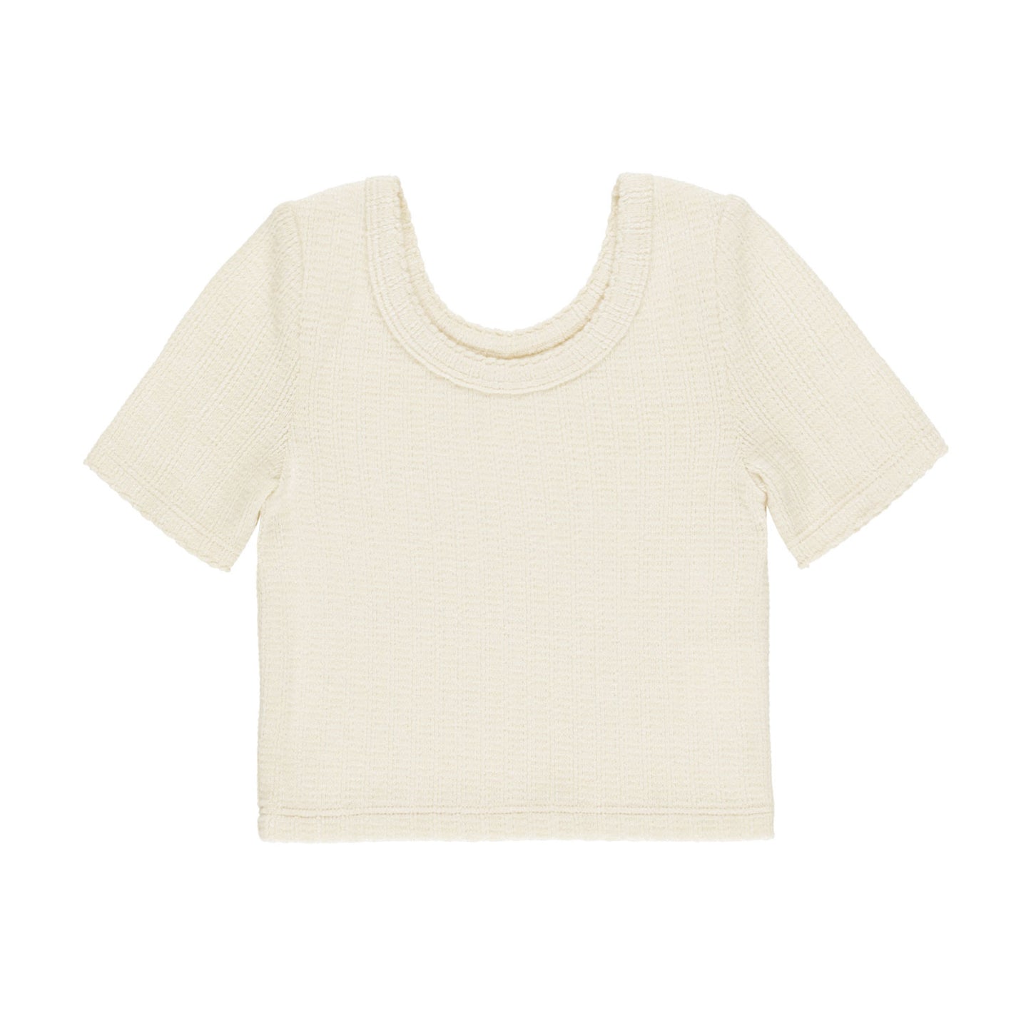 Rylee and Cru Scallop Tee - Natural