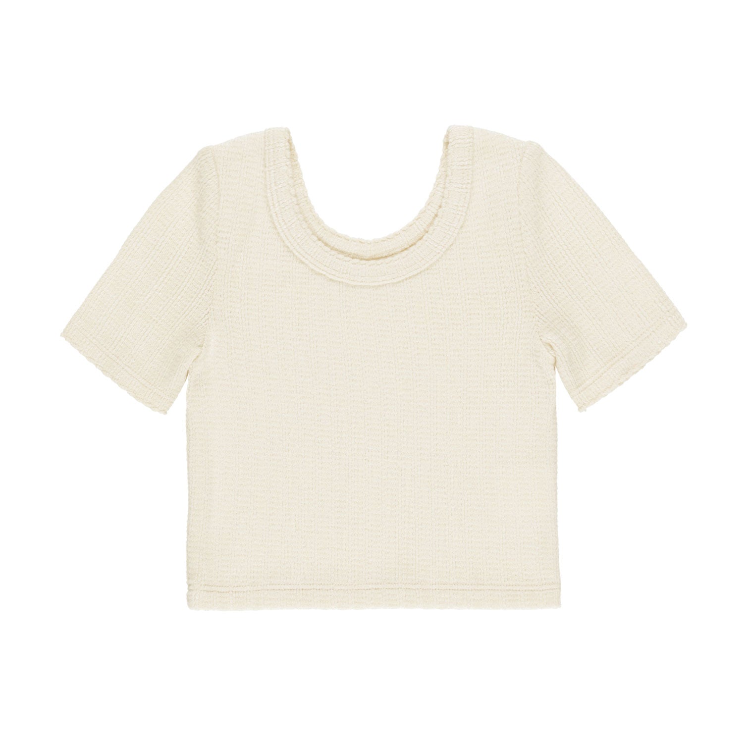 Rylee and Cru Scallop Tee - Natural