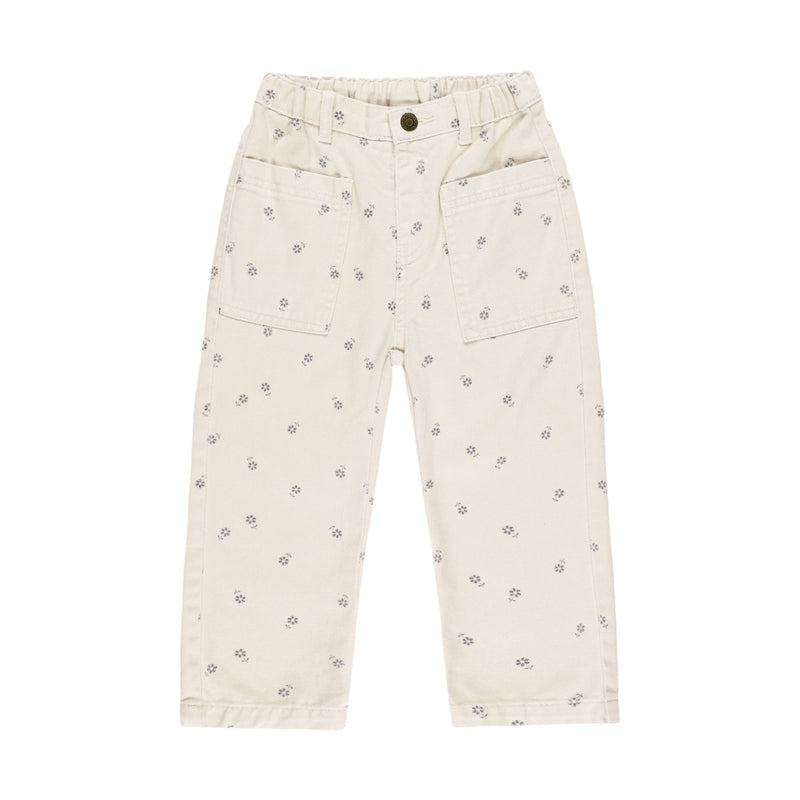 Rylee and Cru Jasper Pant - Blue Daisy - Natural