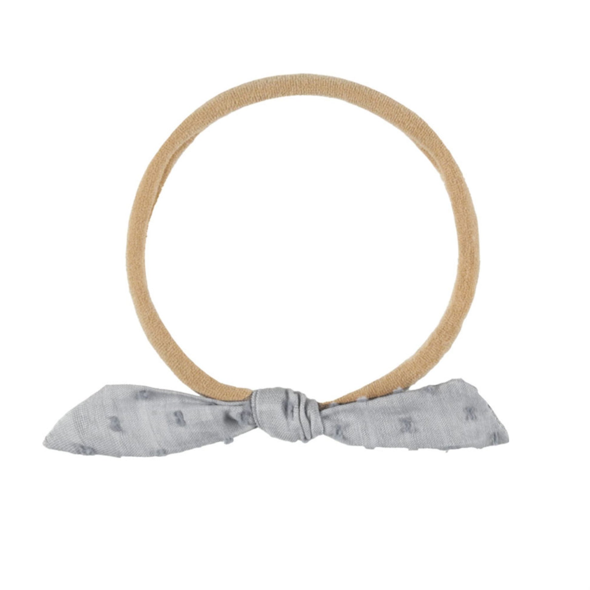 Rylee and Cru Knot Headband - Dusty Blue - Beige