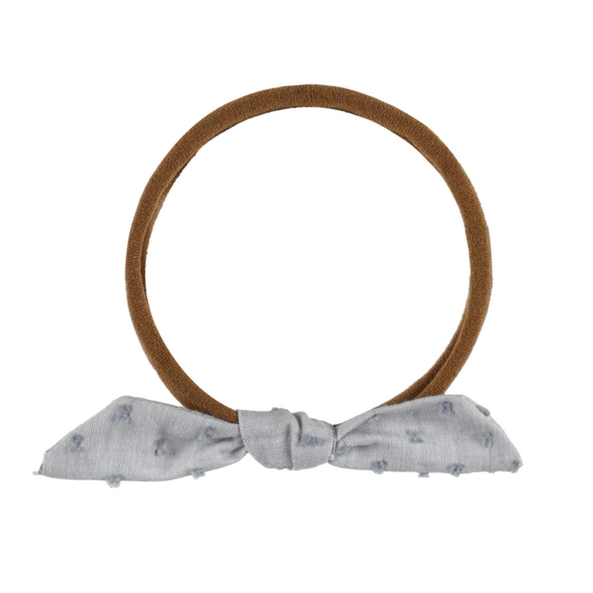 Rylee and Cru Knot Headband - Dusty Blue - Brown