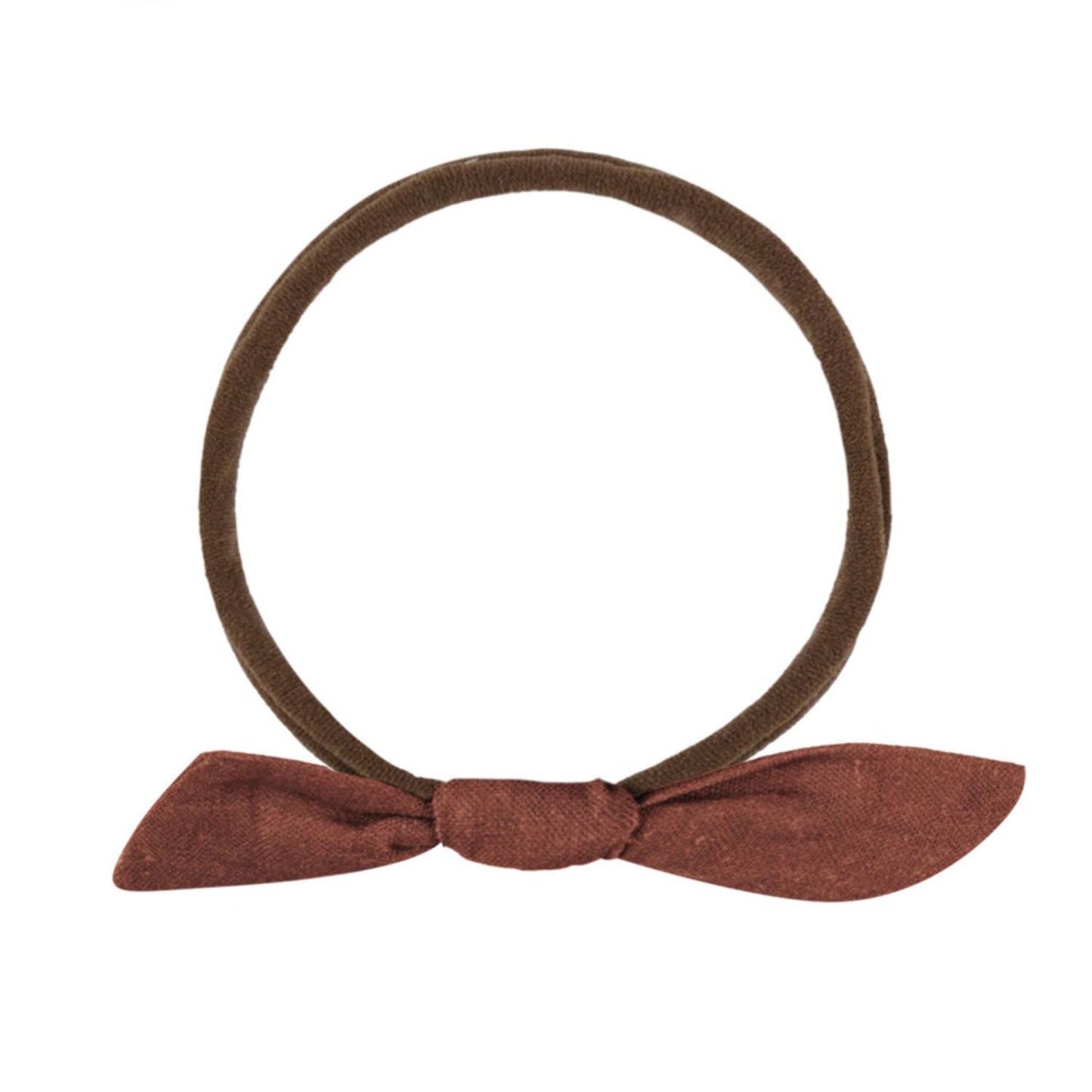 Rylee and Cru Little Knot Headband - Brick - Brown