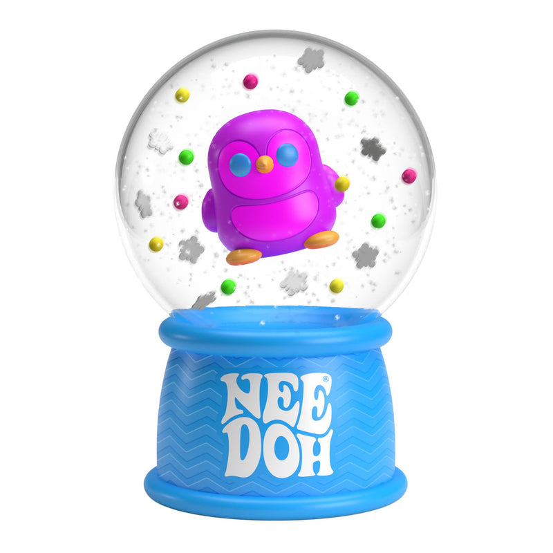 Schylling NeeDoh Squish N' Snow Globe - Penguin / Blue