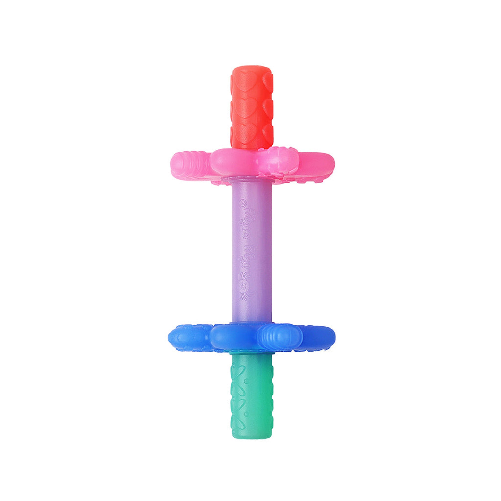 Itzy Ritzy Teensy Tube Teether - Pink Rainbow