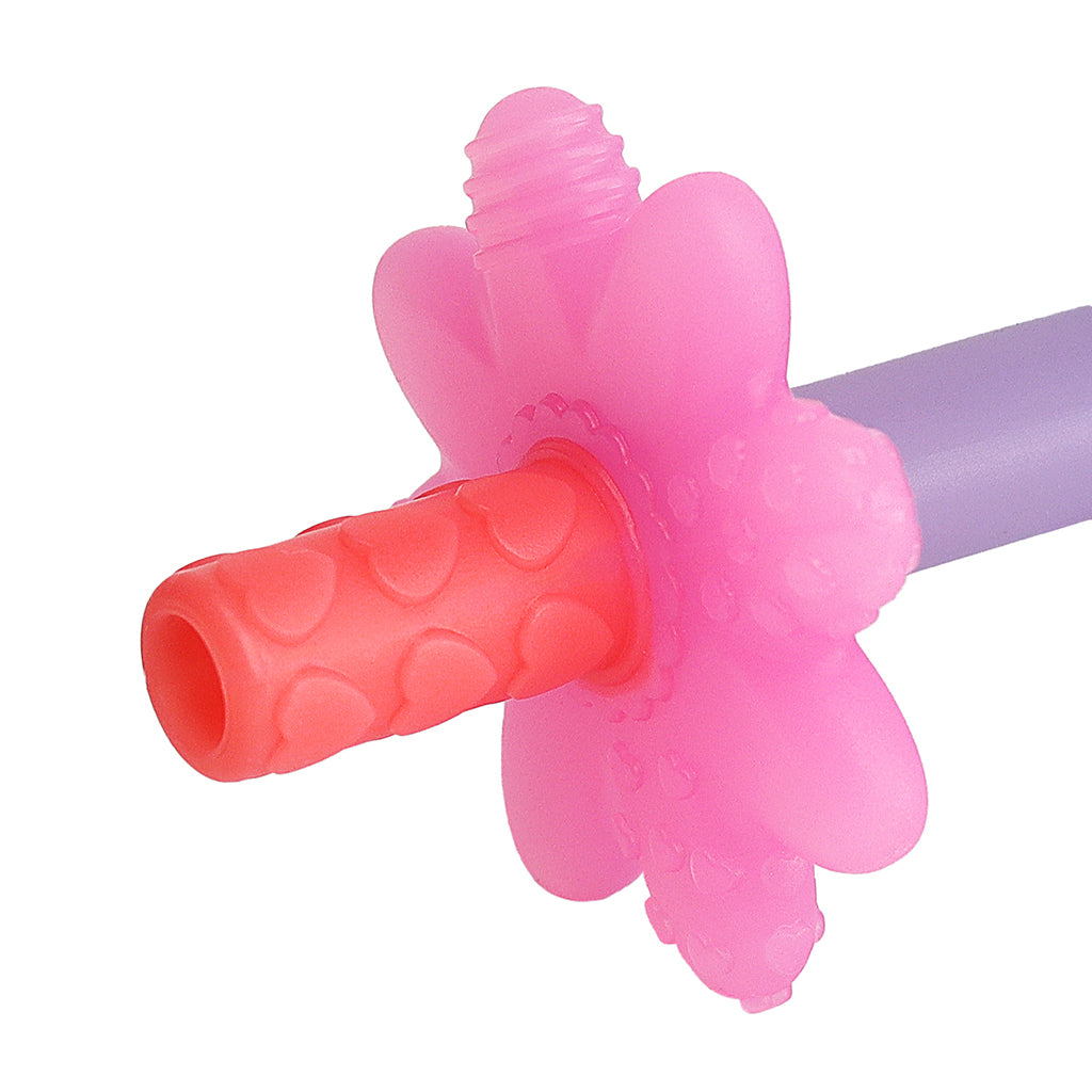 Itzy Ritzy Teensy Tube Teether - Pink Rainbow