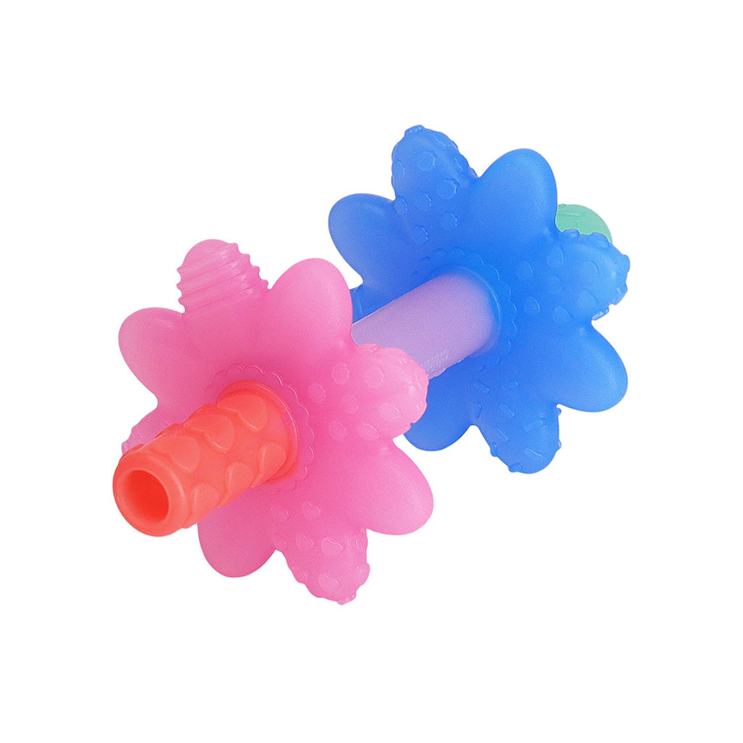 Itzy Ritzy Teensy Tube Teether - Pink Rainbow