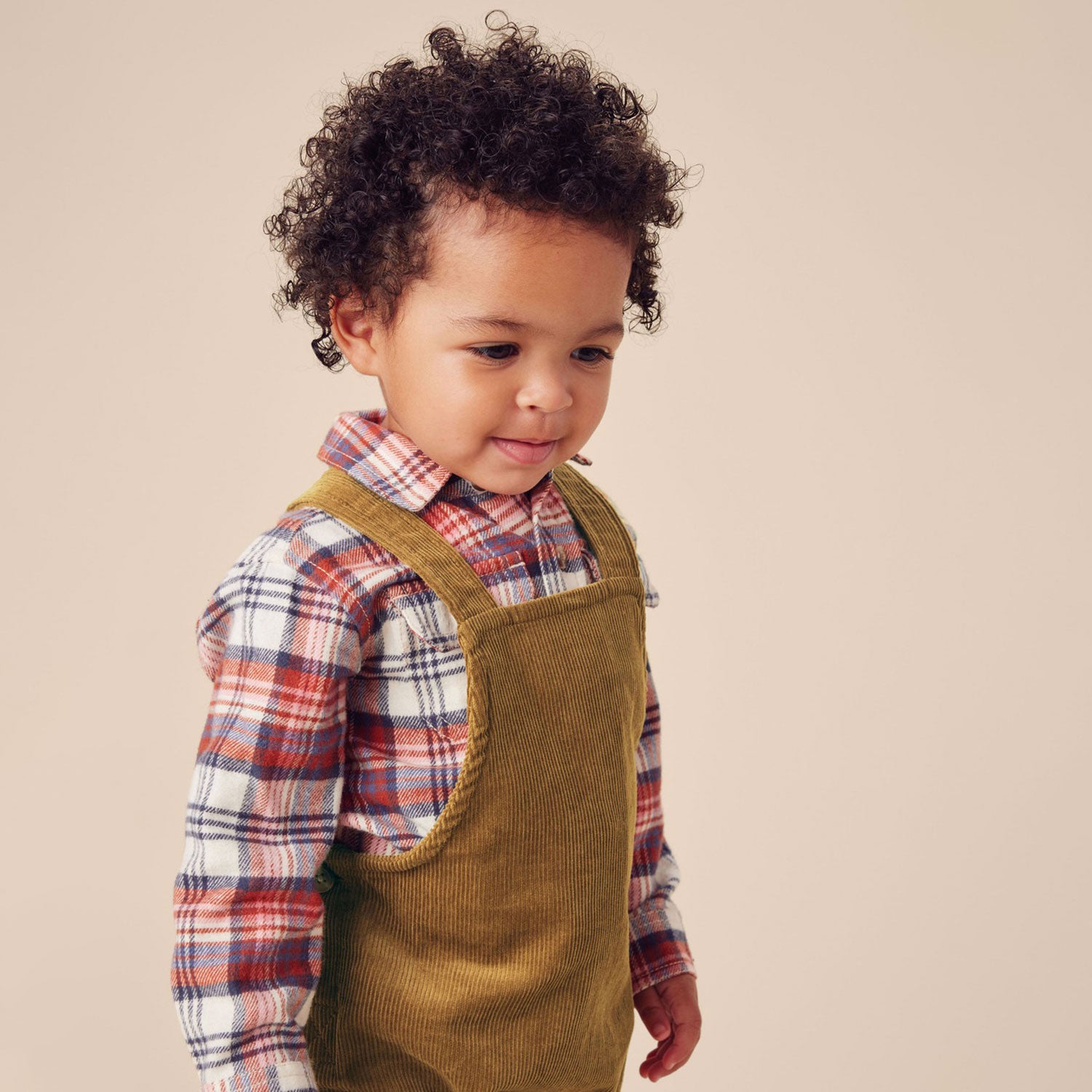 Tea Collection Corduroy Baby Overalls - Raw Umber | The Baby Cubby