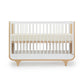 Dadada Jolly 3-in-1 Convertible Crib - White / Natural