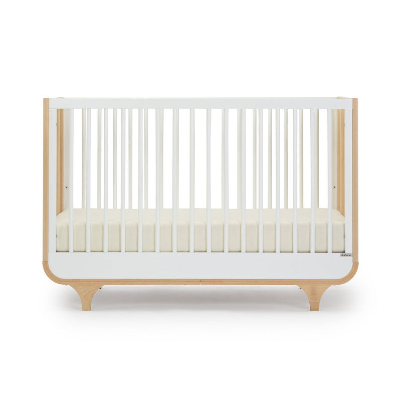 Dadada Jolly 3-in-1 Convertible Crib - White / Natural