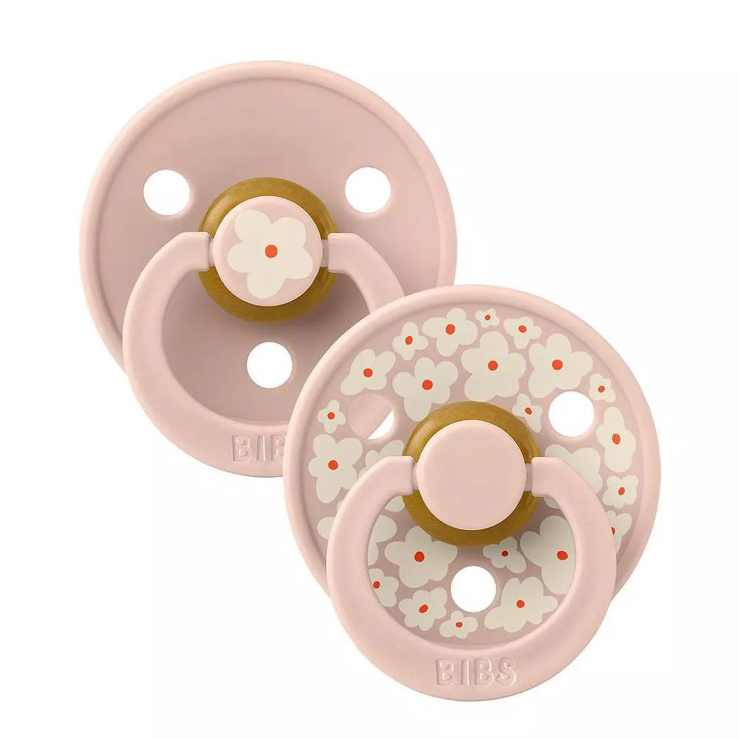 BIBS Studio Colour 2-Pack Pacifier Set - Jasmine - Blush Mix