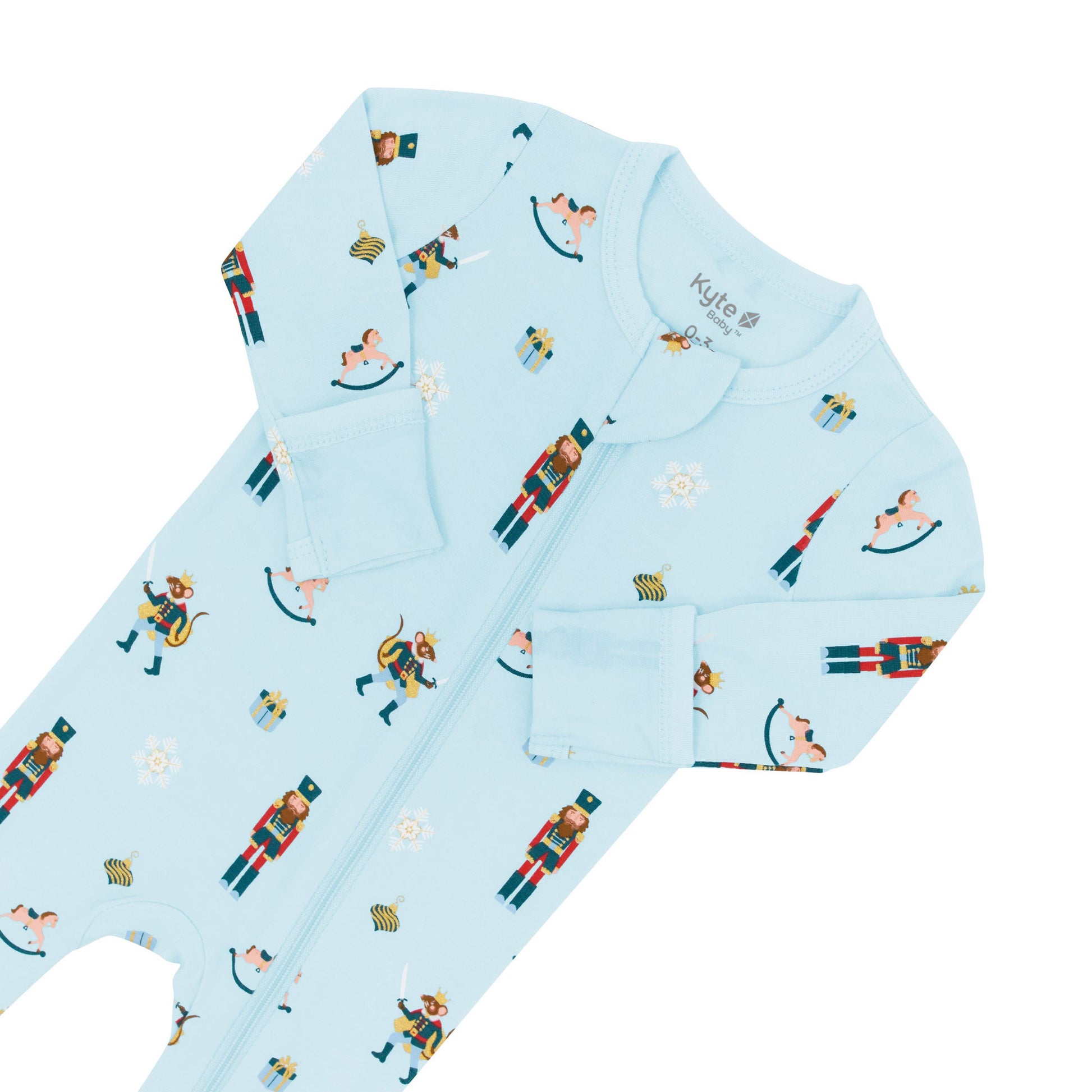 Kyte Baby Zippered Footie - Nutcracker