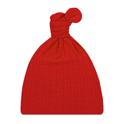 Lou Lou and Company Seasonal Ribbed Top Knot Hat - Sterling