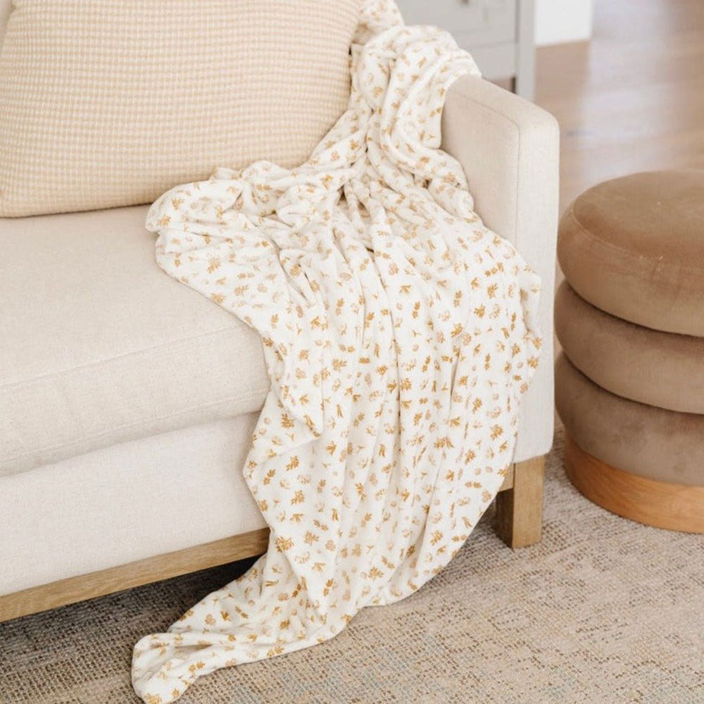 Saranoni Minky Stretch XL Throw Blanket - Florals