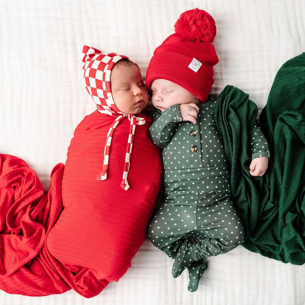 Lou Lou and Company Beanie with Pom - Cherry Red