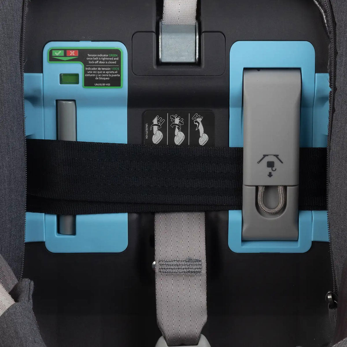 Installing UPPAbaby Rove Convertible Car Seat - Cody - Coastal Blue Mélange