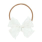 Lou Lou and Company Lace Bow Headband - White Floral