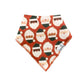 Copper Pearl Single Holiday Bandana Bib - Gingerbread Claus