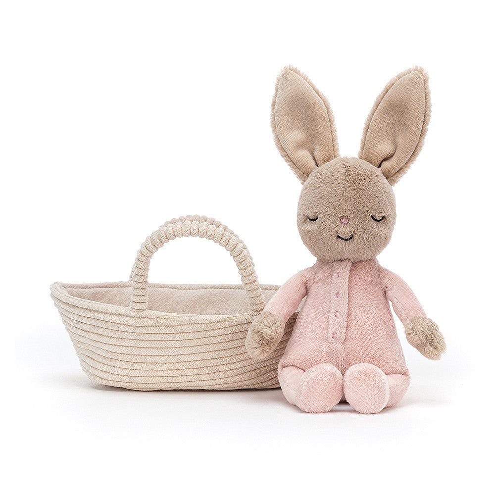 Jellycat Rock-A-Bye Bunny with Cradle