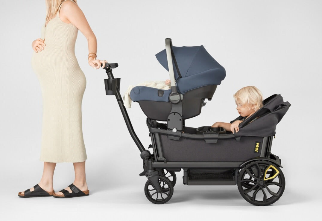 Wagon with cheap baby seat